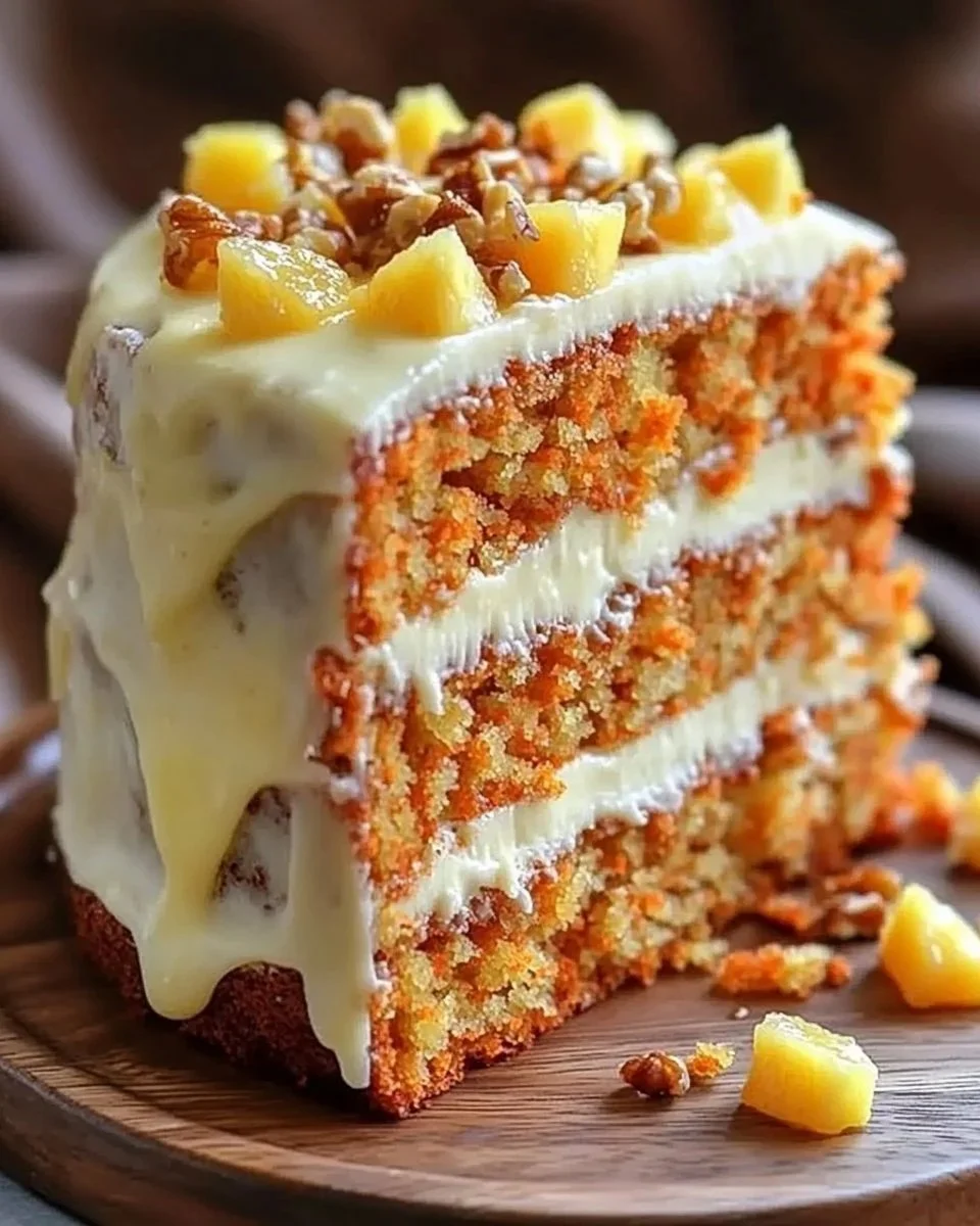 Hawaiian Carrot Pineapple Cake