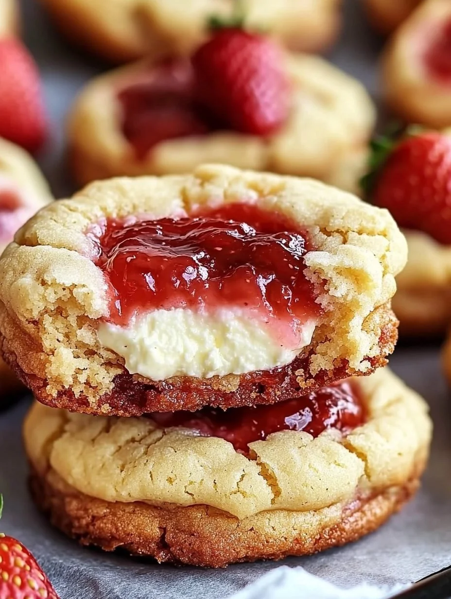 Irresistible Strawberry Cheesecake Cookies