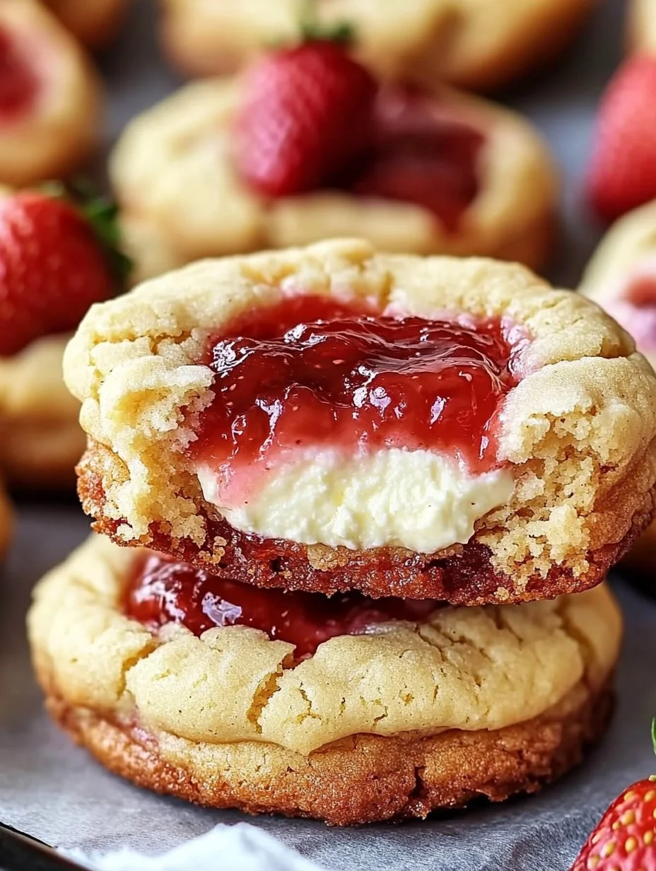 Irresistible Strawberry Cheesecake Cookies