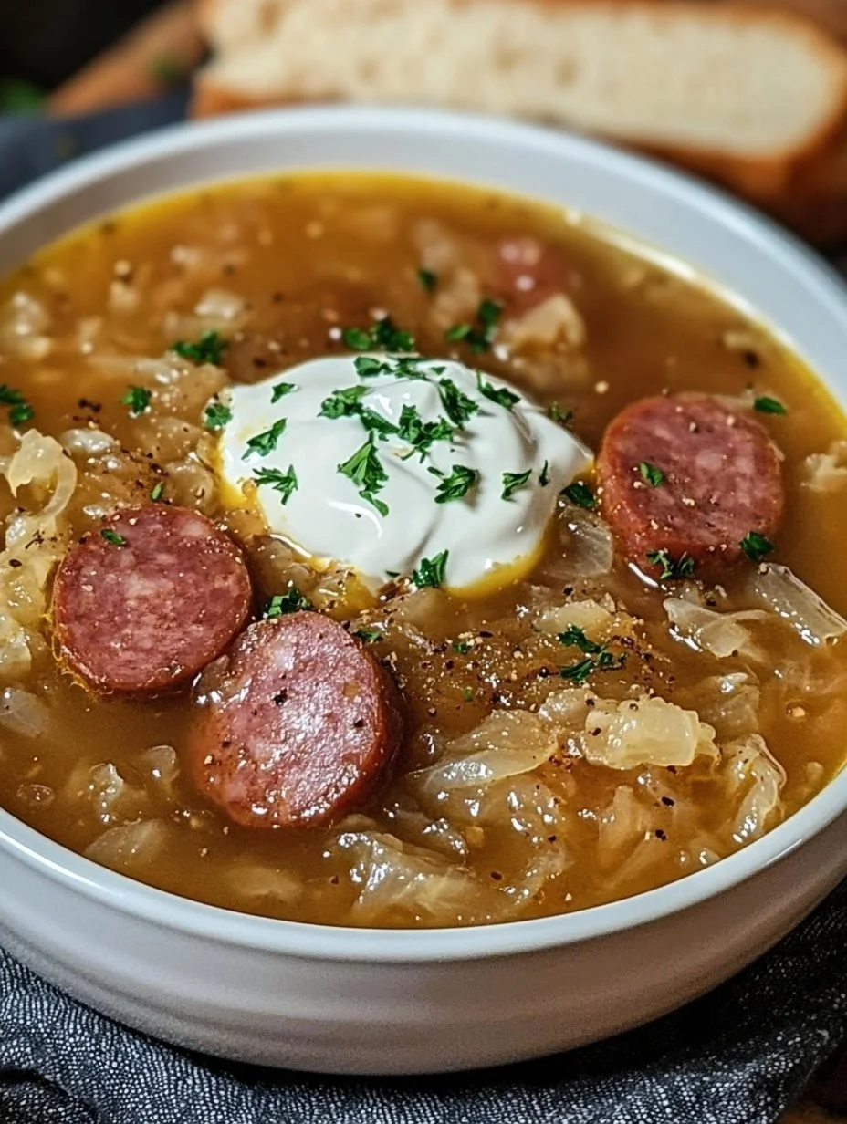 Kielbasa and Sauerkraut Soup