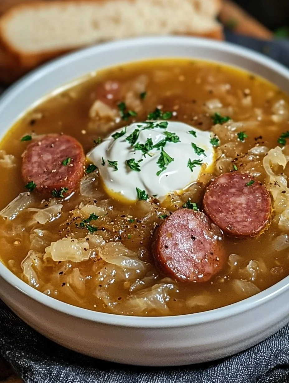 Kielbasa and Sauerkraut Soup