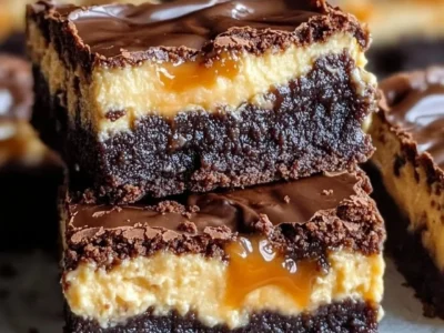 Milky Way Caramel Cheesecake Brownies