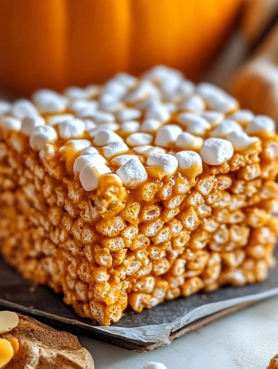 Pumpkin Spice Rice Krispie Treats