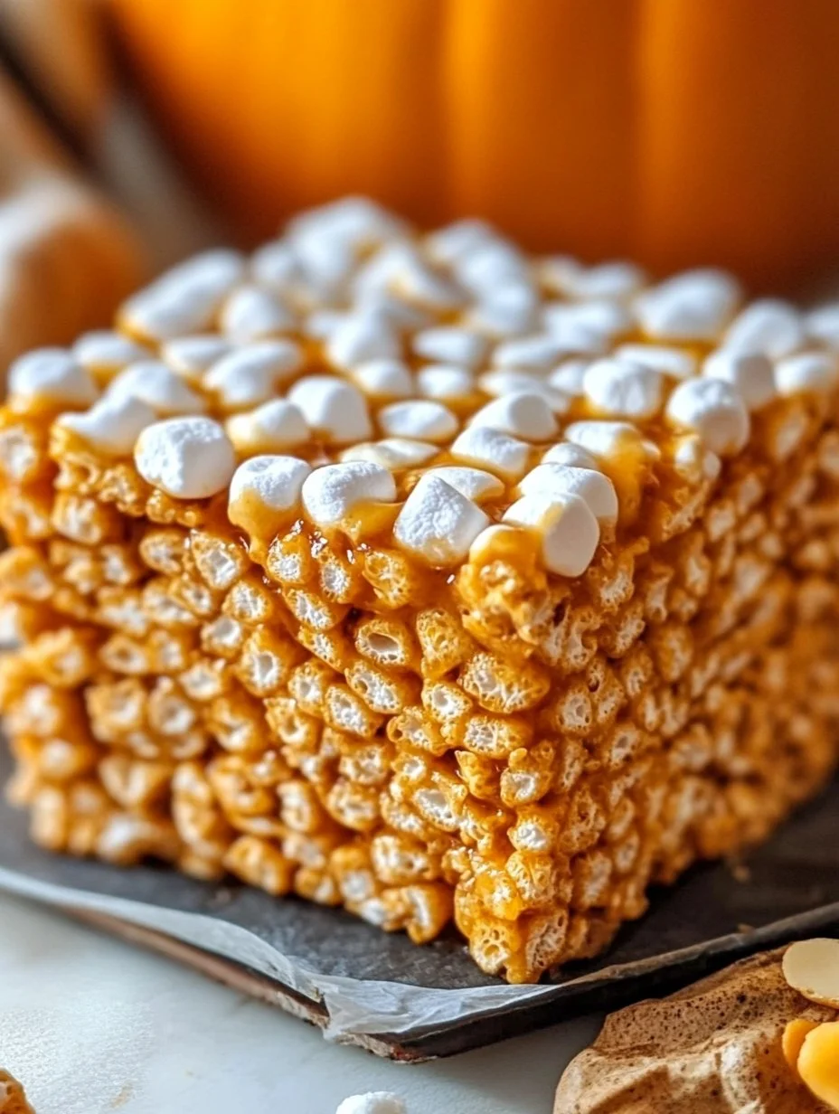 Pumpkin Spice Rice Krispie Treats