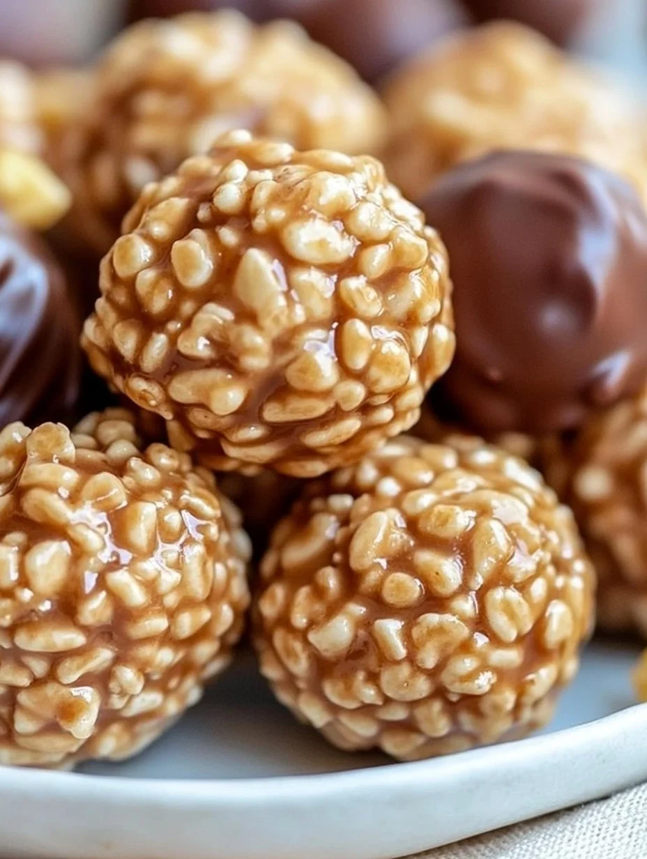 Rice Krispie Peanut Butter Balls