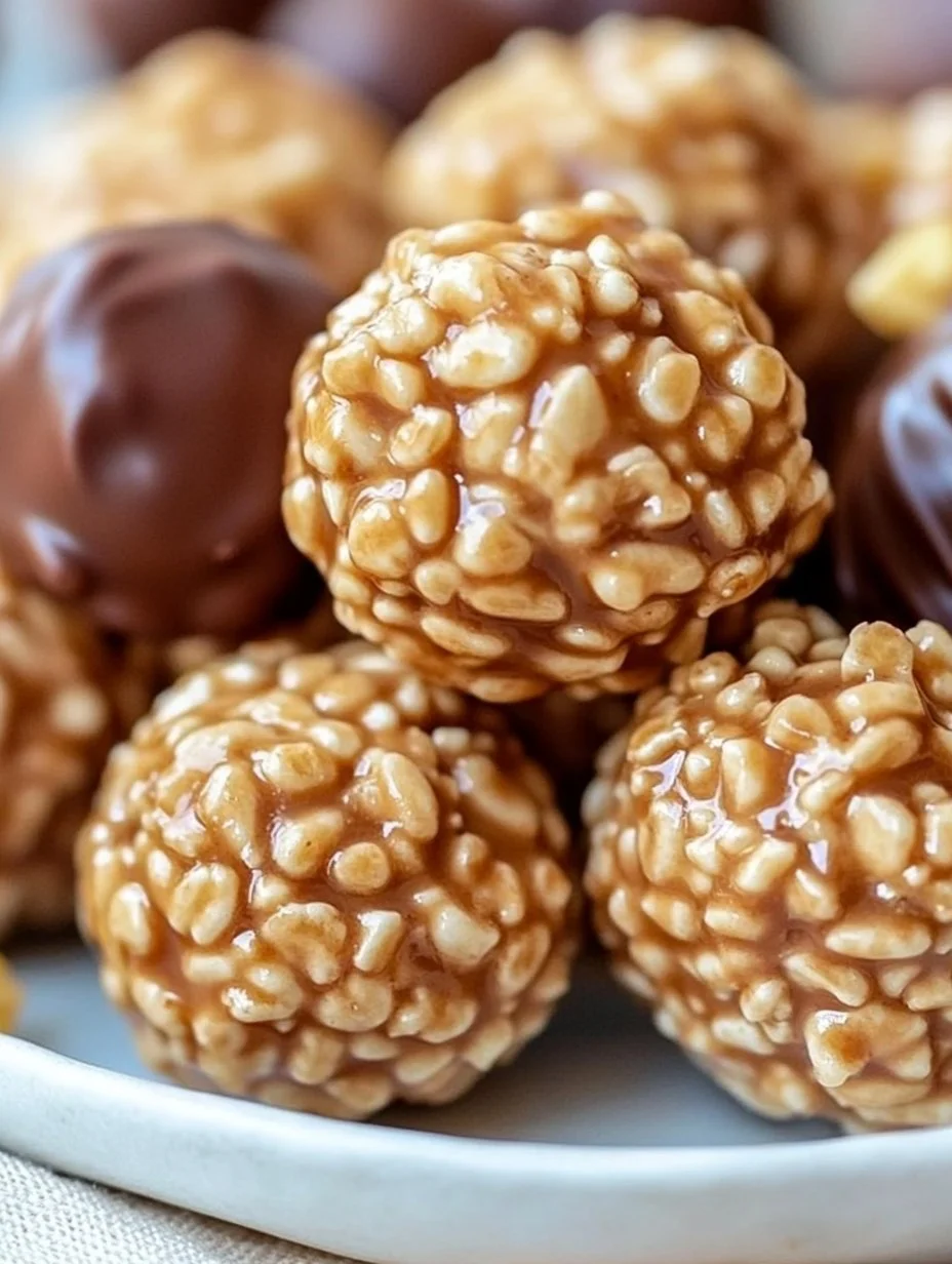 Rice Krispie Peanut Butter Balls