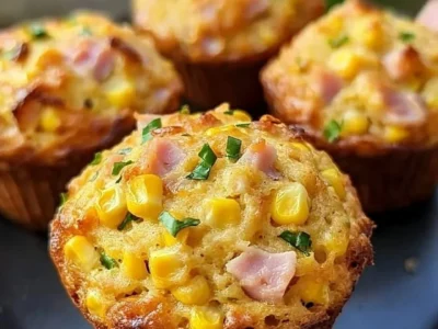 Savory Ham and Corn Muffins
