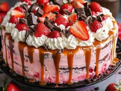 Strawberry Caramel Dream Cake