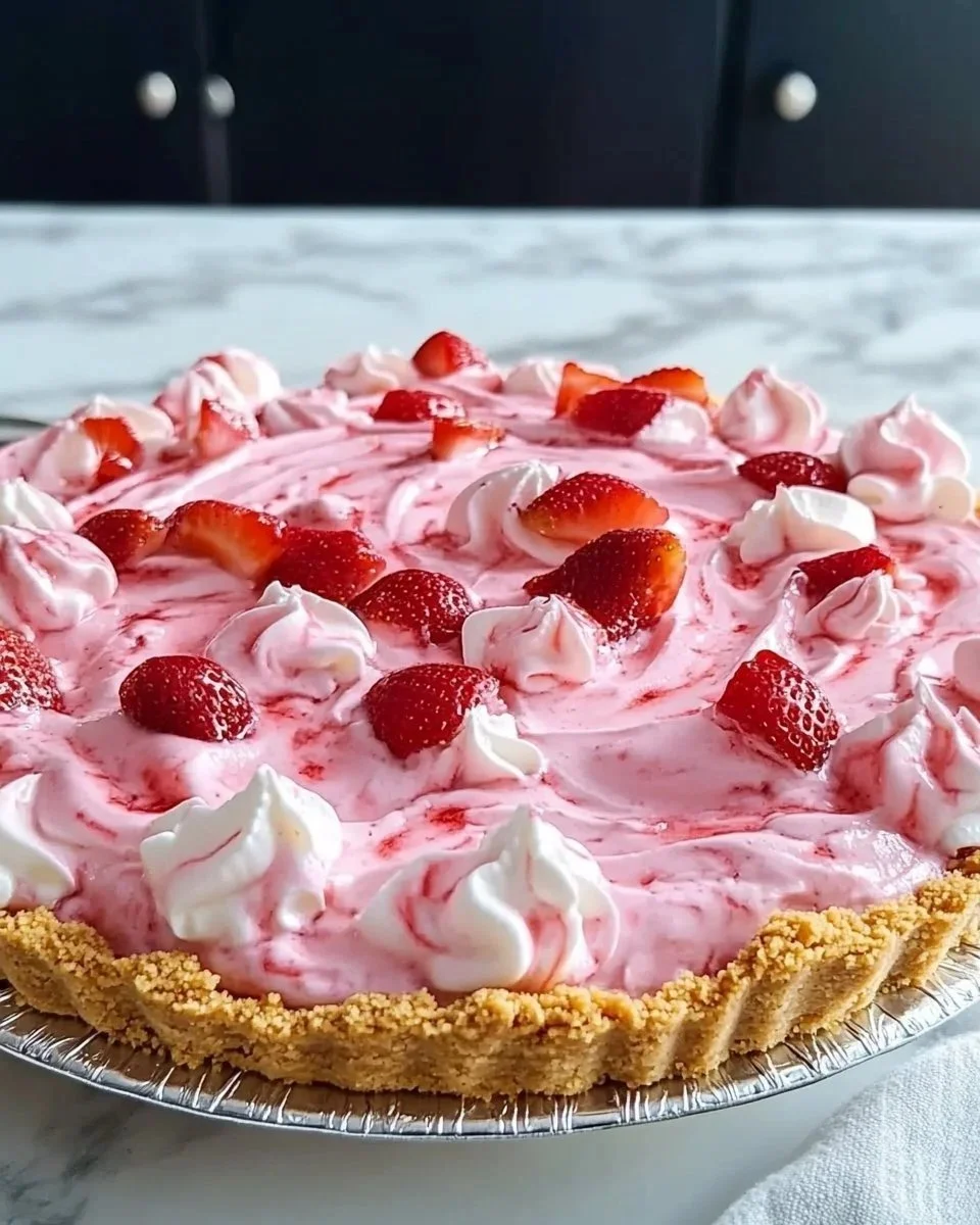 Strawberry Icebox Pie