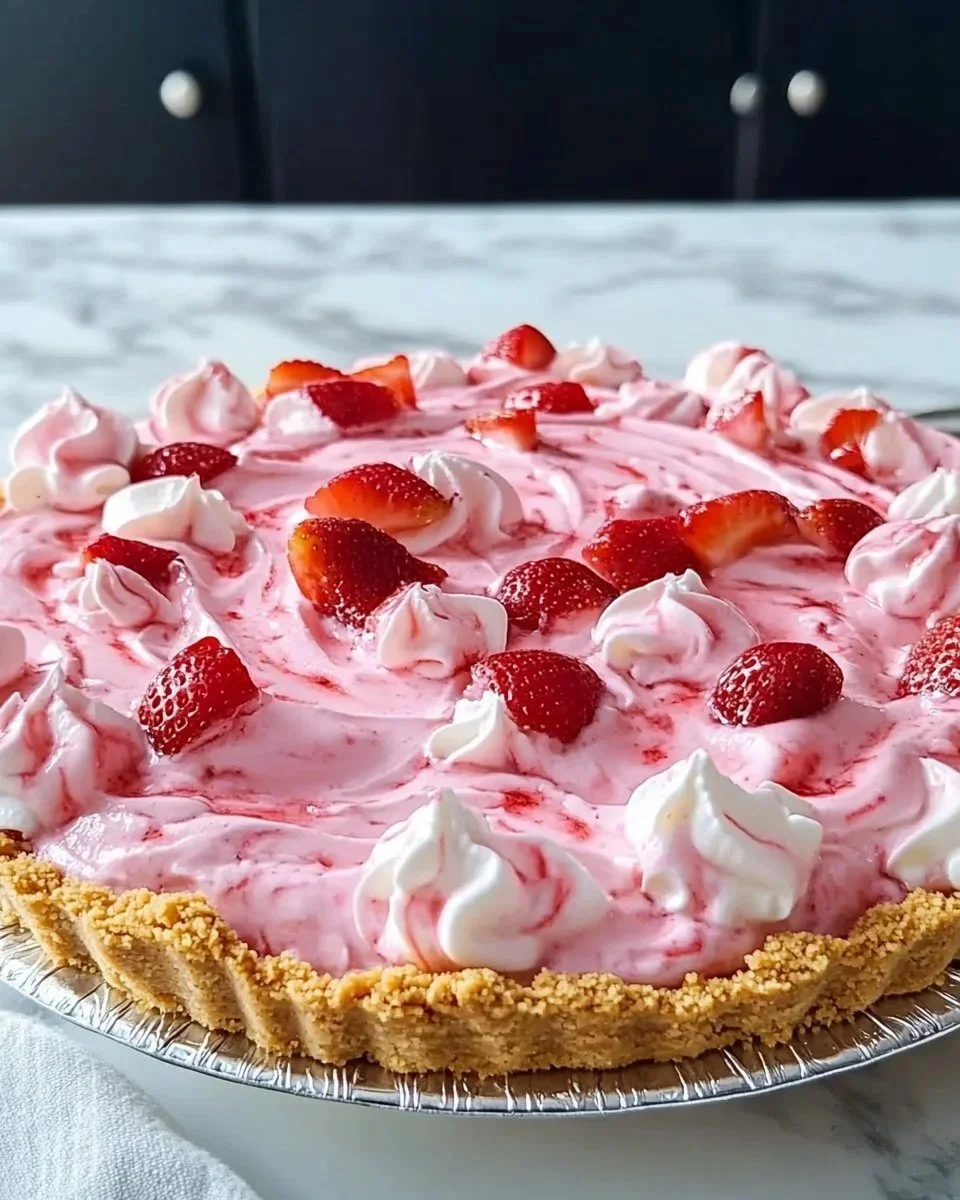 Strawberry Icebox Pie
