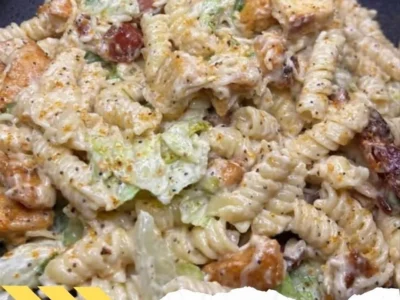 Viral Chicken Caesar Pasta Salad Recipe